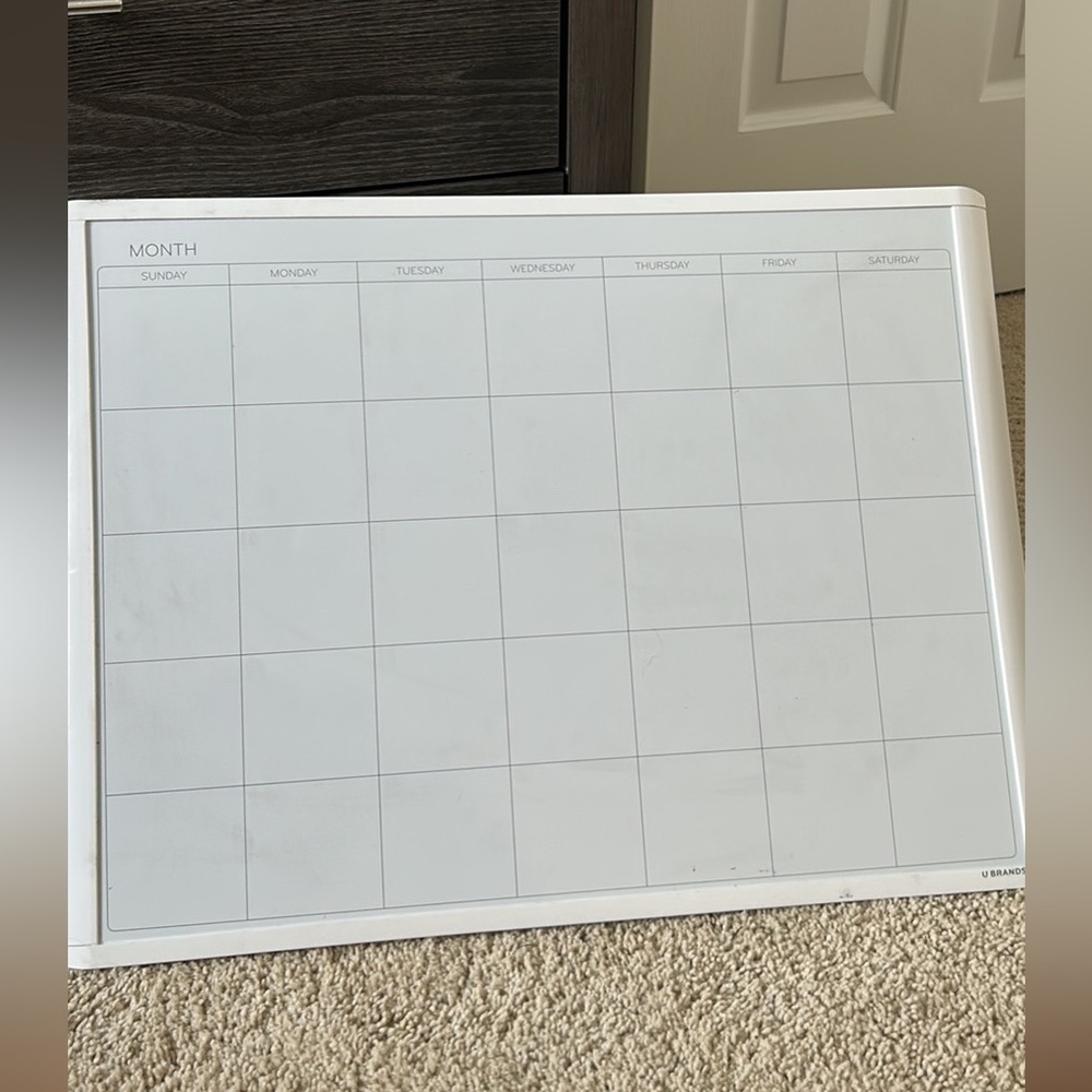 Dry Erase White Board Calendar